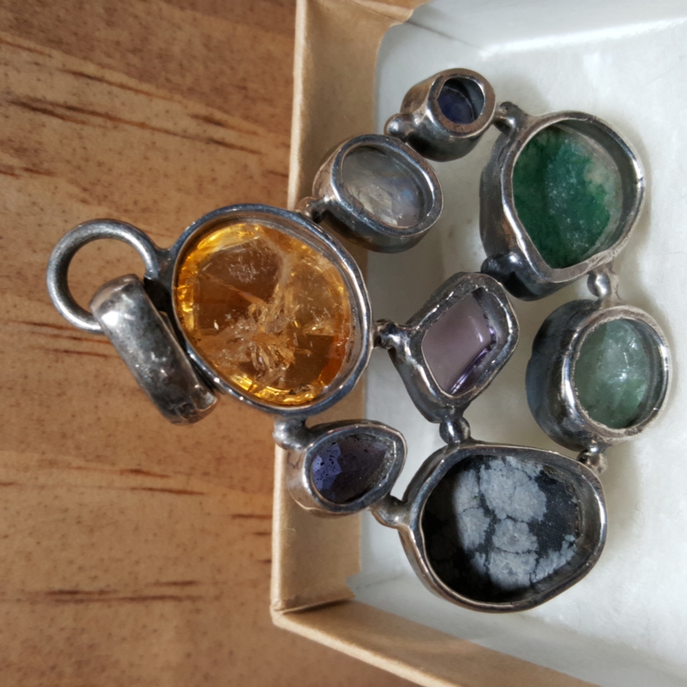 Multi-gemstone Pendant - Picture 3 of 5